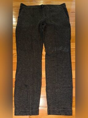 Athleta Gray Ponte Skinny Ankle Mid Rise Stretch Rayon Pants Women’s 14